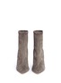 Front View - Click To Enlarge - JIMMY CHOO - 'Louella' suede ankle sock boots