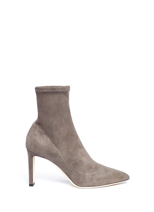 Main View - Click To Enlarge - JIMMY CHOO - 'Louella' suede ankle sock boots