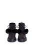 Front View - Click To Enlarge - JIMMY CHOO - 'Elba' suede mid calf combat boots