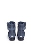 Back View - Click To Enlarge - JIMMY CHOO - 'Blyss Flat' stud suede biker boots