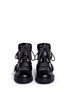 Front View - Click To Enlarge - JIMMY CHOO - 'Breeze Flat' stud leather biker boots