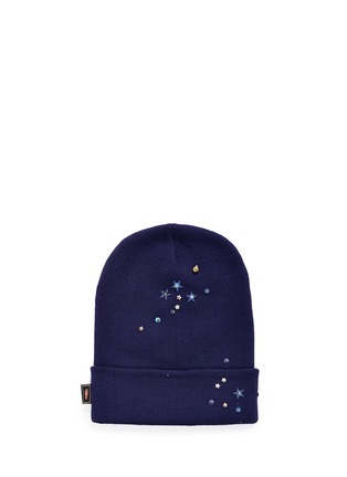 Figure View - Click To Enlarge - PIERS ATKINSON - Star sequin embellished beanie