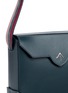  - MANU ATELIER - 'Bold' stripe shoulder strap leather messenger bag