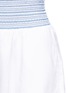 Detail View - Click To Enlarge - KISUII - 'Faria' stitch waist frayed shorts