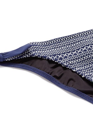 Detail View - Click To Enlarge - KISUII - Smocked front tie side bikini bottoms
