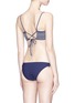 Back View - Click To Enlarge - KISUII - Smocked front tie side bikini bottoms