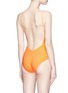 Back View - Click To Enlarge - KISUII - 'Uma' tie keyhole front one-piece swimsuit