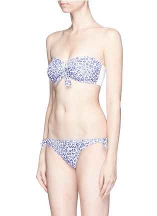 Detail View - Click To Enlarge - KISUII - Floral print tie side bikini bottoms