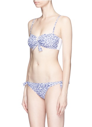 Figure View - Click To Enlarge - KISUII - Floral print tie side bikini bottoms