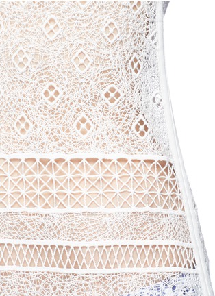 Detail View - Click To Enlarge - KISUII - 'Annabelle' V-neck crochet maxi dress