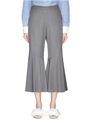 Main View - Click To Enlarge - MUVEIL - Cropped bell cuff suiting pants