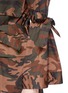 Detail View - Click To Enlarge - MUVEIL - Camouflage tie sleeve utility jacket