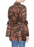 Back View - Click To Enlarge - MUVEIL - Camouflage tie sleeve utility jacket