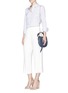 Front View - Click To Enlarge - JIMMY CHOO - 'Artie Mini' nappa leather shoulder bag