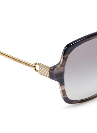 Detail View - Click To Enlarge - MICHAEL KORS - 'Bia' oversized streak effect acetate square sunglasses