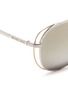 Detail View - Click To Enlarge - MICHAEL KORS - 'Lai' metal cutout aviator mirror sunglasses