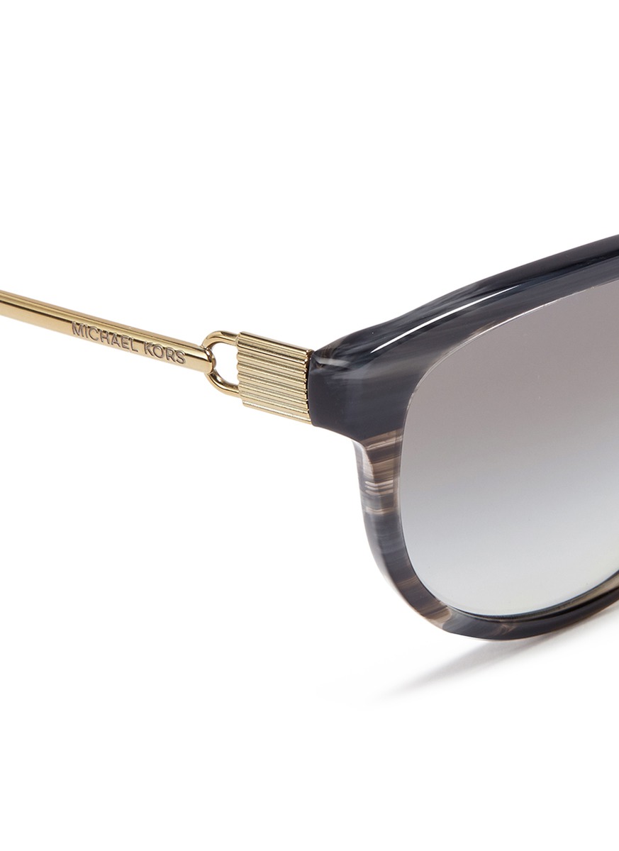 MICHAEL KORS 'Abi' streak effect acetate cat eye sunglasses