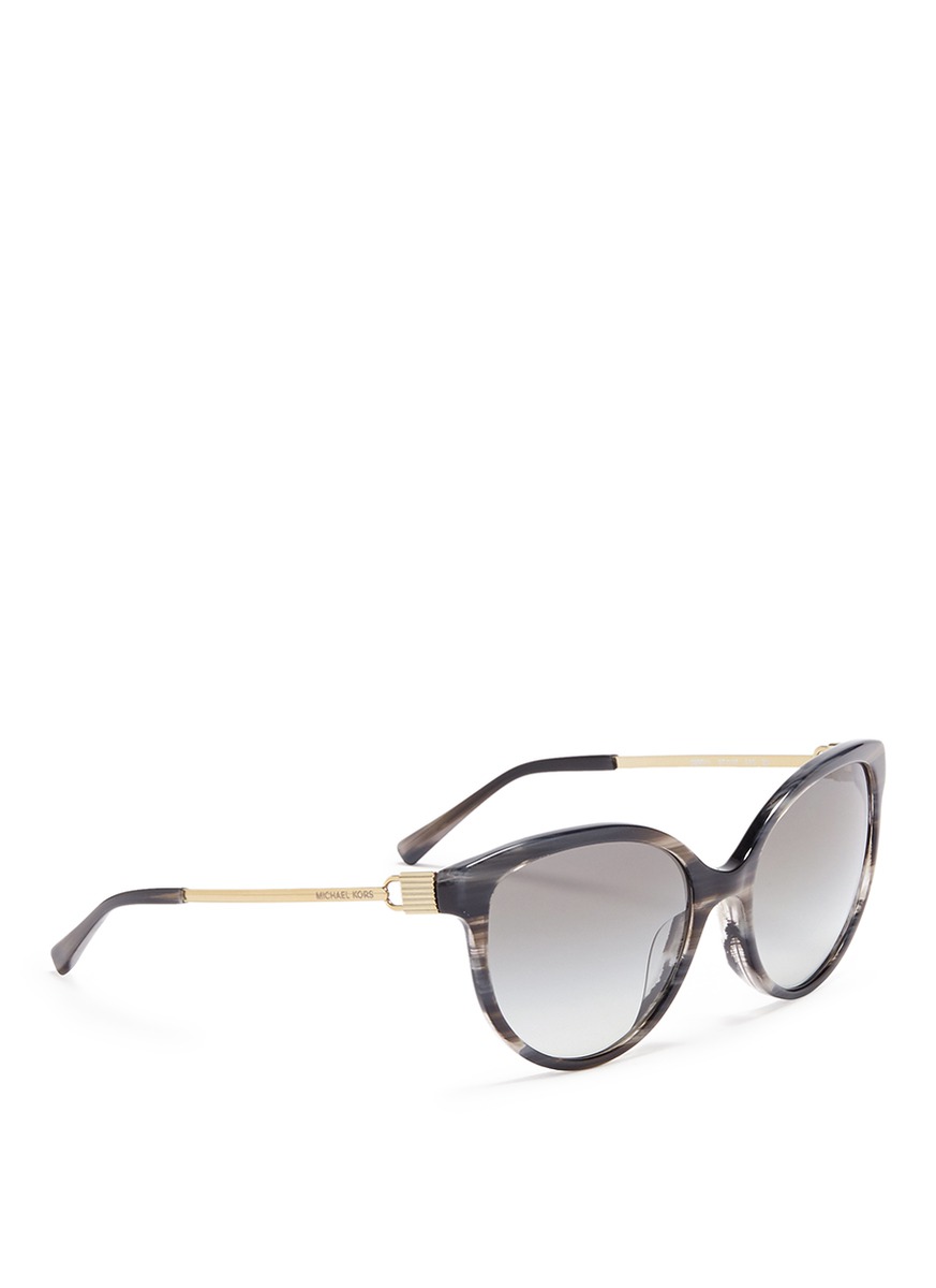MICHAEL KORS 'Abi' streak effect acetate cat eye sunglasses