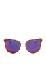 Main View - Click To Enlarge - MICHAEL KORS - 'Adrianna' acetate round mirror sunglasses