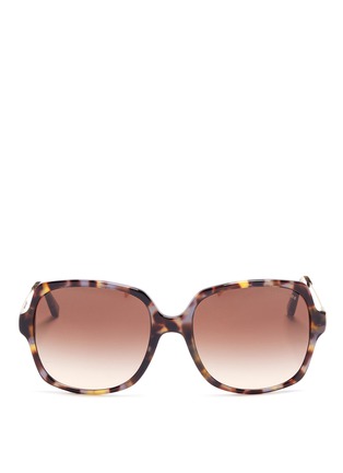 Main View - Click To Enlarge - MICHAEL KORS - 'Bia' oversized tortoiseshell acetate square sunglasses