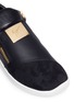 Detail View - Click To Enlarge - 73426 - 'Runner' suede panel leather skate slip-ons