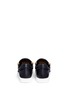 Back View - Click To Enlarge - 73426 - 'Runner' suede panel leather skate slip-ons