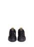 Front View - Click To Enlarge - 73426 - 'May London' double zip leather sneakers