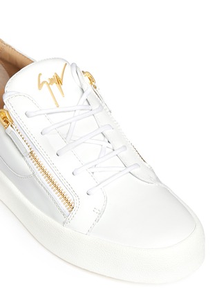 Detail View - Click To Enlarge - 73426 - 'May London' double zip leather sneakers