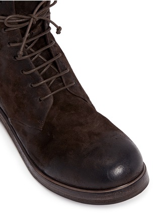 Detail View - Click To Enlarge - MARSÈLL - 'Zucca Zeppa' suede combat boots