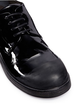 Detail View - Click To Enlarge - MARSÈLL - 'ZUCCA ZEPPA' BRUSHED TOE PATENT LEATHER DERBIES