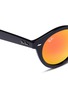 Detail View - Click To Enlarge - RAY-BAN - 'RB4261' acetate round mirror sunglasses