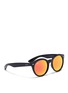 Figure View - Click To Enlarge - RAY-BAN - 'RB4261' acetate round mirror sunglasses