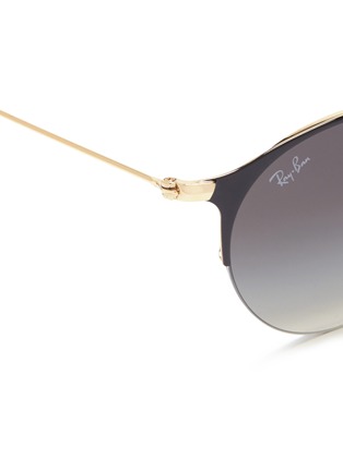 Detail View - Click To Enlarge - RAY-BAN - 'RB3578' metal round sunglasses