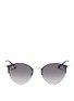 Main View - Click To Enlarge - RAY-BAN - 'RB3578' metal round sunglasses
