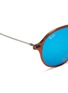 Detail View - Click To Enlarge - RAY-BAN - 'RB4287' acetate rim metal mirror sunglasses