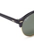 Detail View - Click To Enlarge - RAY-BAN - 'Clubround' metal rim acetate browline sunglasses