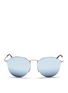 Main View - Click To Enlarge - RAY-BAN - 'Blaze Round' metal panto sunglasses