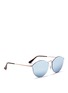 Figure View - Click To Enlarge - RAY-BAN - 'Blaze Round' metal panto sunglasses