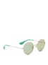 Figure View - Click To Enlarge - RAY-BAN - 'Ja-Jo' metal round sunglasses