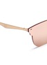 Detail View - Click To Enlarge - RAY-BAN - 'Blaze Clubmaster' metal mirror sunglasses