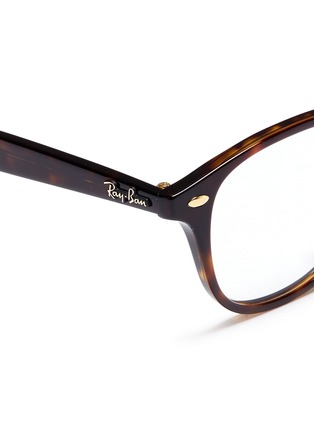 Detail View - Click To Enlarge - RAY-BAN - 'RB5355' tortoiseshell acetate square optical glasses