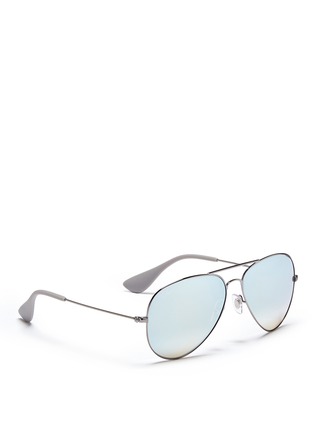 Figure View - Click To Enlarge - RAY-BAN - 'RB3558' mirror aviator sunglasses