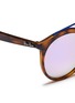 Detail View - Click To Enlarge - RAY-BAN - 'RB4256 Gatsby I' double bridge round acetate sunglasses