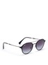 Figure View - Click To Enlarge - RAY-BAN - 'RB4287 Light Ray' acetate rim metal sunglasses
