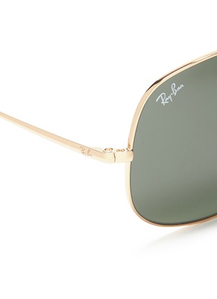 Detail View - Click To Enlarge - RAY-BAN - 'General' metal top bar square sunglasses