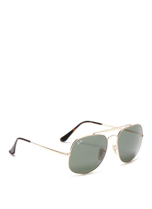 Figure View - Click To Enlarge - RAY-BAN - 'General' metal top bar square sunglasses