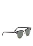 Figure View - Click To Enlarge - RAY-BAN - 'Clubmaster' metal rim acetate square sunglasses