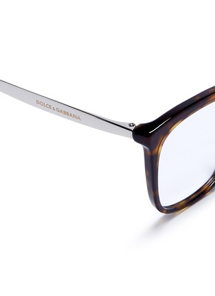 Detail View - Click To Enlarge - - - Tortoiseshell acetate square optical glasses