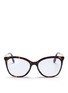 Main View - Click To Enlarge - - - Tortoiseshell acetate square optical glasses