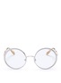 Main View - Click To Enlarge - - - Dotted metal round optical glasses